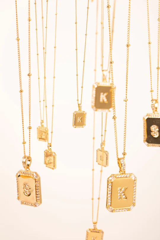 Violet & Brooks-Clara Initial Letter Necklace