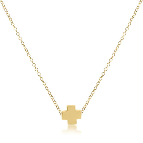 enewton 16" necklace gold - signature cross gold