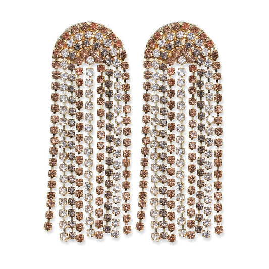 Ink+Alloy Clara Waterfall Stone Dangle Earrings Neutral