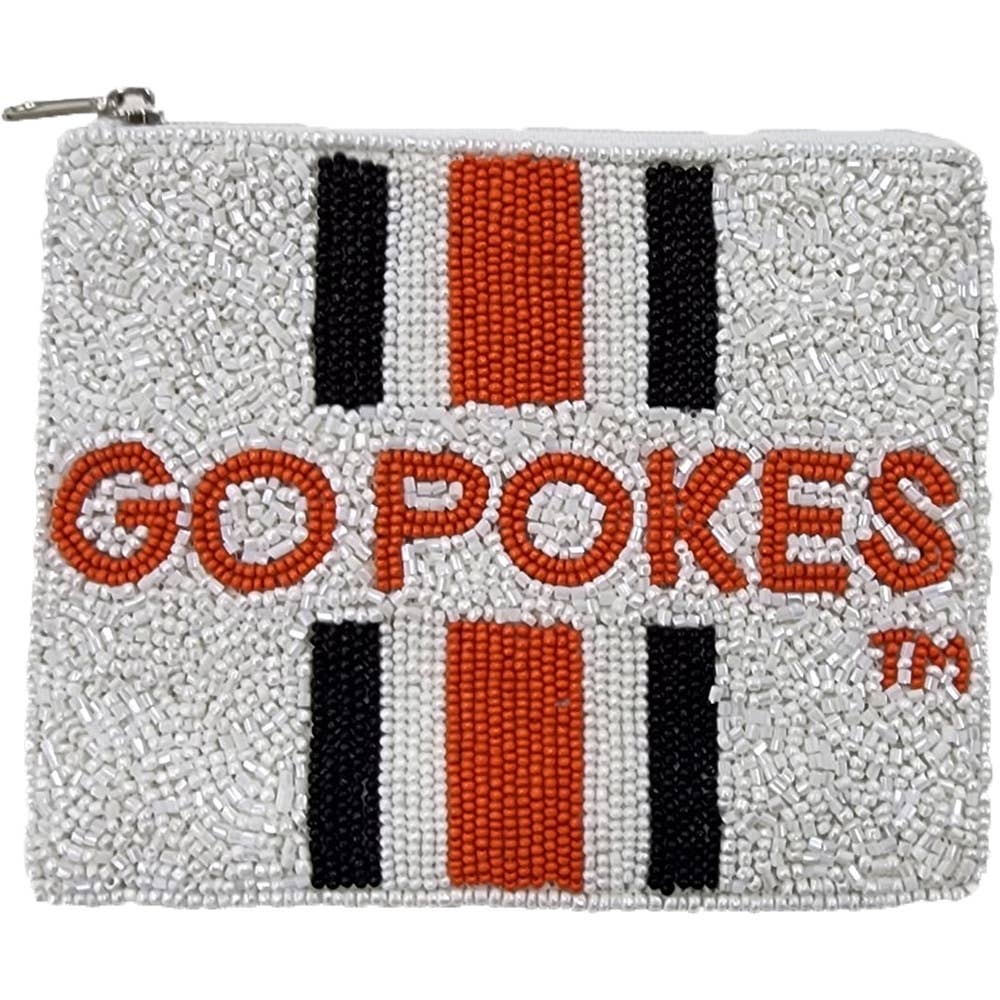 GO POKES BEADED POUCH
