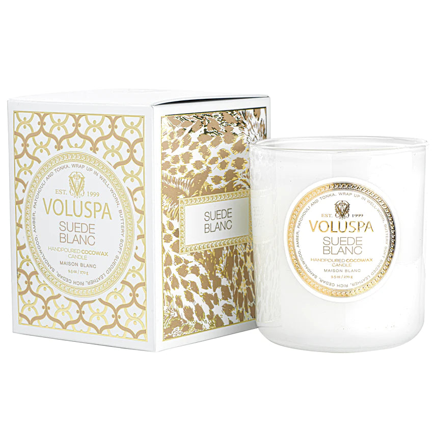 Voluspa Suede Blanc Candle