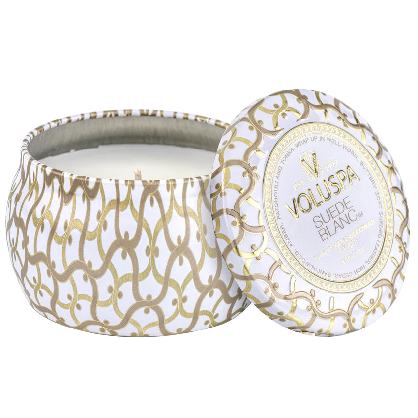 Voluspa Suede Blanc Candle