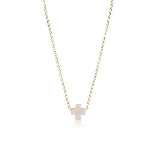 enewton 16" necklace gold - signature cross