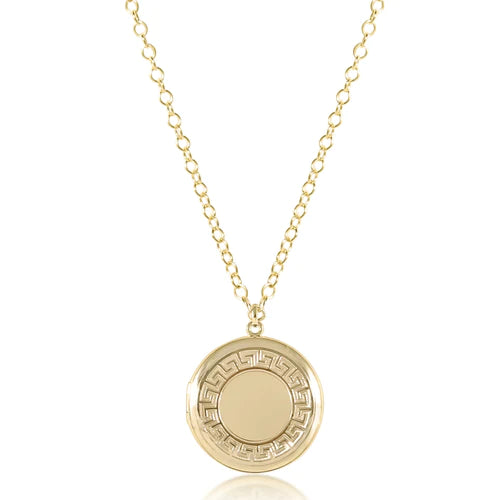 enewton 16' necklace gold - cherish medium gold locket