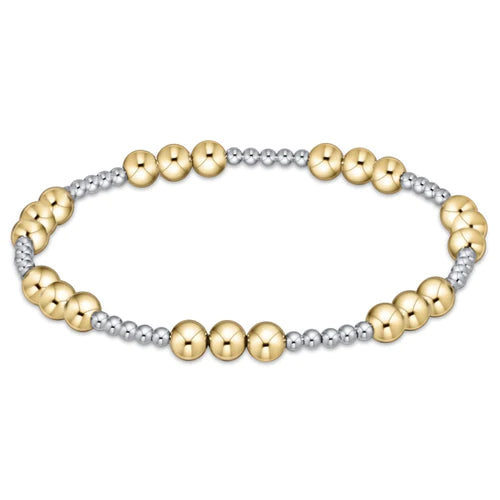 enewton Classic Joy Pattern Bead Bracelet - Mixed Metal