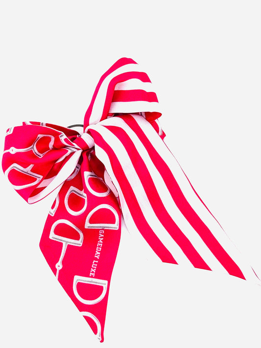 The Signature Twilly- crimson and white