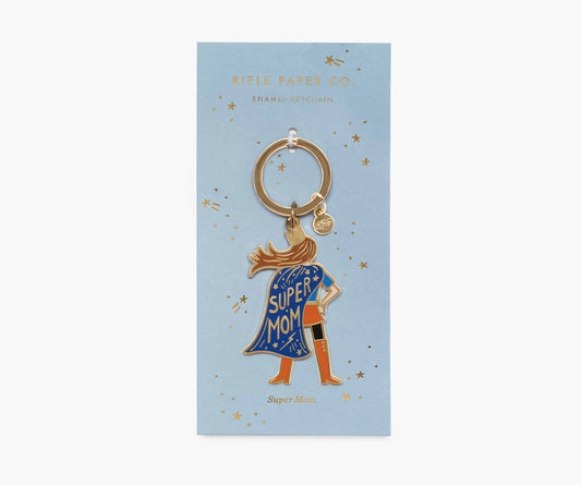 Rifle Paper Co. Super Mom Keychain