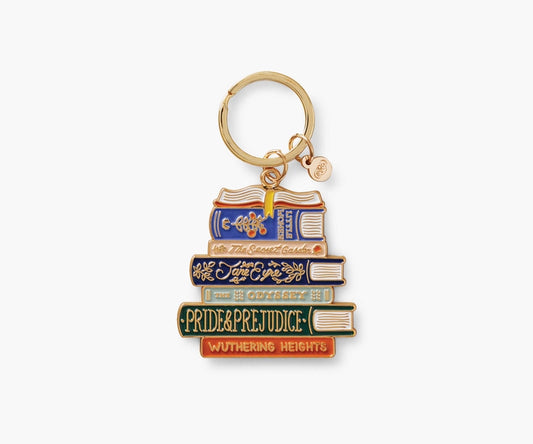 Rifle Paper Co. Book Club Enamel Keychain