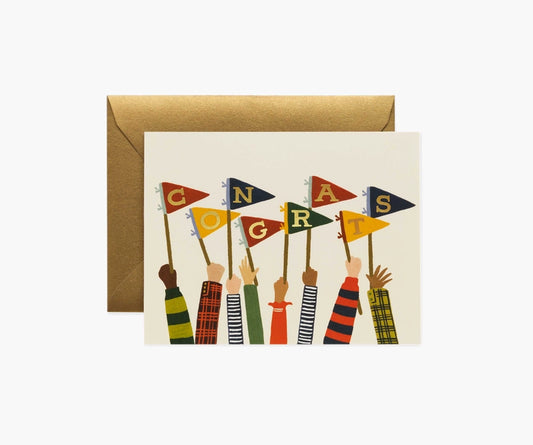 Rifle Paper Co. Congrats Pennants Greeting Card