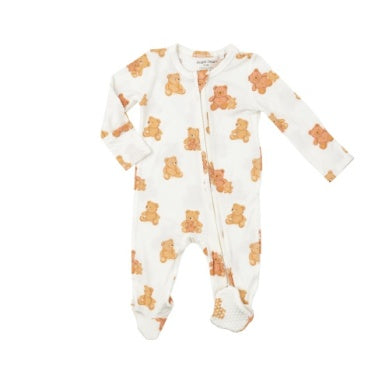 Angel Dear TEDDY BEARS 2 WAY ZIPPER FOOTIE