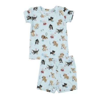 Angel Dear PUPPY ALPHABET SHORT LOUNGE WEAR SET